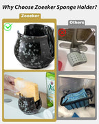 Zoeeker Kitchen Sponge Holder, Ceramic Dish Sponge Holder Kithen Sink Organizer - Image 3