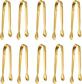 10 Pack Small Ice Tongs Sugar Tongs, Stainless Steel Mini Serving Appetizers by TOUGS