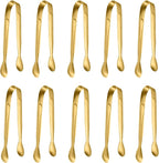 10 Pack Small Ice Tongs Sugar Tongs, Stainless Steel Mini Serving Appetizers by TOUGS