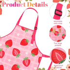 2 Pack Kids Apron, Cute Cooking Aprons, Waterproof Art Apron - Image 3