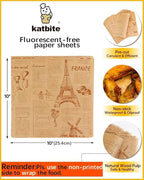 Katbite 130Pcs 10 Inch Sandwich Wrapping Paper, Heavy duty Deli Paper, - Image 3