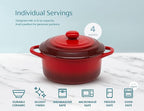 Kook Ceramic Mini Cocotte Set, Small Casserole Dishes - Image 7