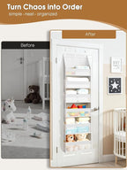 Criusia 2 Pack Over the Door Organizer, Heavy-Duty 6-Shelf Hanging Storage - Image 8