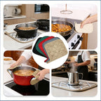 4 Pack Pot Holders for Kitchen Clearance Oven Potholders Sets for Kitchens Hot - Image 5