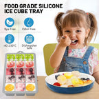 Silicone Ice Cube Trays 3Packs, Easy Release Ice Cube Molds - Image 3