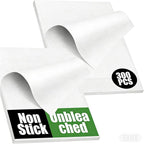 300 PCS Unbleached Parchment Paper Sheets by AMFOCUS
