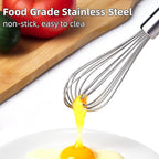Stainless steel Small whisk for cooking, whisk is crafted - Image 3