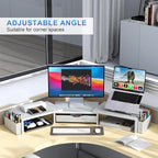 gianotter Dual Monitor Stand Riser, Desk Organizer - Image 4