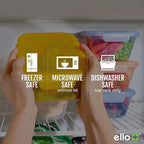 Ello Snap & Nest 10-Piece 4.5 Cup Plastic Meal Prep Set, Reusable Food - Image 5