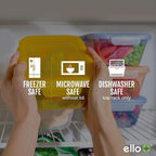 Ello Snap & Nest 10-Piece 4.5 Cup Plastic Meal Prep Set, Reusable Food - Image 5