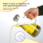Oil Dispenser for Kitchen, 34OZ Glass Oil Bottle - Image 4