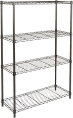Amazon Basics 4-Shelf Adjustable Heavy Duty Steel Wire Rack Storage Shelving by AmazonBasics