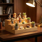 2 Pack Bamboo Spice Rack Organizer - Image 5