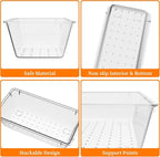StorMiracle 32 PCS Clear Plastic Drawer Organizer Set, 4-Size vanity organizer - Image 2