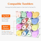 Lifewit Stackable Bottle Storage Organizer, Large Slot Water Bottle Tumbler - Image 4