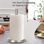 Paper Towel Holder Countertop, Standing Paper Towel Roll Holder - Image 3