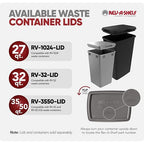 Rev-A-Shelf 2-Pack 35 Quart Polymer Replacement Trash Bin, Recycle Waste - Image 4