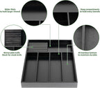 VaeFae Bamboo Silverware Organizer, Utensil Holder - Image 4