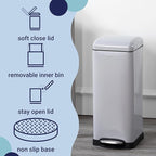 happimess HPM1007C Betty Retro 8-Gallon Step-Open Trash Can - Image 3