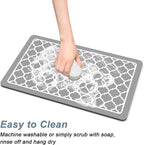 Rnivvi Coffee Mat, Hide Stain Rubber Backed Absorbent Dish Drying Pad - Image 5