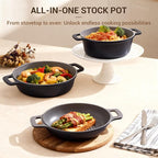 Ammeloo 8-Piece Ceramic Nonstick Cooking Pot Set - Image 2
