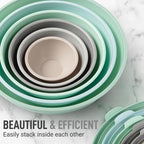 Zulay Kitchen 12 Piece Plastic Nesting Mixing Bowl Set - Image 2