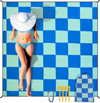 HIHOHO Beach Blanket Waterproof Sandproof Extra Large Beach Mat 79" X by HIHOHO