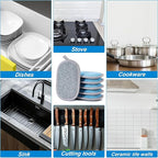 Dual-Sided Multi-Purpose Scrub Sponges, Non-Scratch Dishwashing Sponges - Image 6