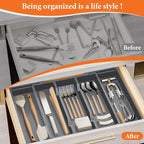 Silverware Organizer, Expandable Utensil Drawer Organizer - Image 5