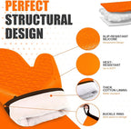 Silicone Oven Mitts, Heat Resistant 2PCS Oven Mitts - Image 3