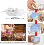 Silicone Can Lids, Reusable Silicone Stretch Lids - Image 3