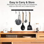 Measuring Cups and Spoons Set of 10 Pieces, Nesting Measure Cups Spoons - Image 4