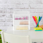 Sterilite Clearview Plastic Multipurpose Small 3 Drawer Desktop Storage - Image 5