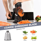 Rotary Cheese Grater with Handle Kitchen Shredder Slicer Grater Slicer Ice - Image 3
