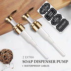 Amolliar Plastic Mason Jar Soap Dispenser - Image 4