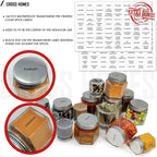 Magnetic Spice Jars Combo Pack 29 Pack Refrigerator Hexagon Glass Spice Jar - Image 5