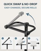RARXTR Toilet Paper Holder Stand, Modern Bathroom Free Standing Toilet Paper - Image 3
