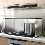 4 Sided Splatter Guard, Foldable Stainless Steel Oil Splatter Screens - Image 2