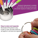 Measuring Cups and Spoons Set 13 Piece. Includes 10 Stainless Steel Measuring - Image 6