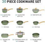 MAISON ARTS Pots and Pans Set Non Stick, 30 Piece Kitchen Cookware & Bakeware - Image 5