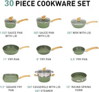 MAISON ARTS 30 Piece Pots and Pans Set Non Stick, Kitchen Cookware & Bakeware - Image 8