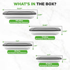 NutriChef 8-Piece Deep Glass Baking Dish - Image 7