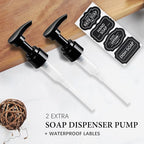 Amolliar Plastic Mason Jar Soap Dispenser - Image 2