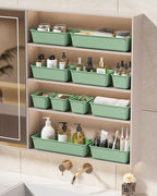 KEMETHY 25 PCS Plastic Drawer Organizers Set, 4 Sizes Vanity Organizer - Image 7