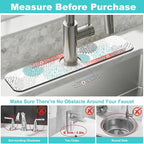 Findosom 2PCS 17" x 32" Dish Drying Mat & 24" x 5.5" Sink Splash Guard - Image 3