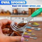 8 Pcs Magnetic Measuring Spoons Set Stainless Steel – Magnet Measuring Spoons - Image 6