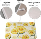 Yellow Sunflower Dish Drying Mat - Image 3