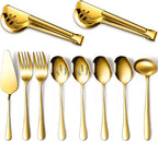Patelai Serving Utensils Set Include Stainless Steel Large Spoons Slotted by Patelai