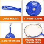 Hisencn Enameled Cast Iron Cookware Set - Image 7