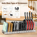 Housolution Cutting Board Organizer Rack, Expandable Baking Tray and Cookie - Image 2